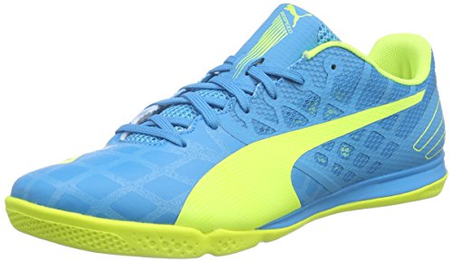 Puma evoSPEED Sala 3.4, Herren Futsalschuhe, hellblau-gelb